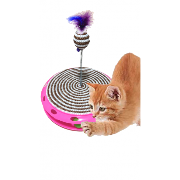 TİNEKE TEK katlı Tırmalama ve kedi oyuncağı KAHVERENGİ - 2