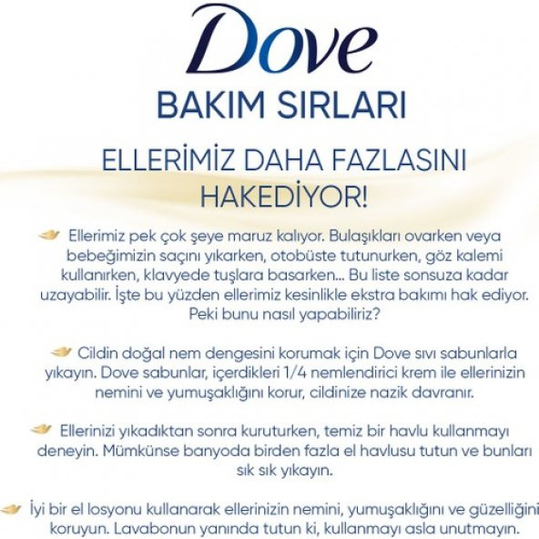 Dove Deeply Nourishing Nemlendirici Sıvı Sabun 500 ML - 4