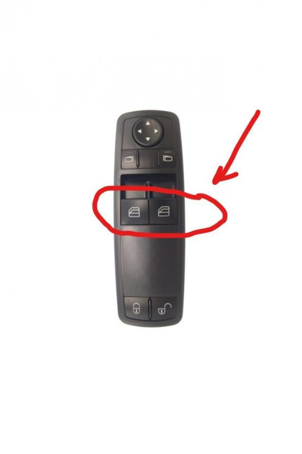 Mercedes A W169 , B  W245 için Sürücü Tarafı  Cam Düğme Kapağı - 7