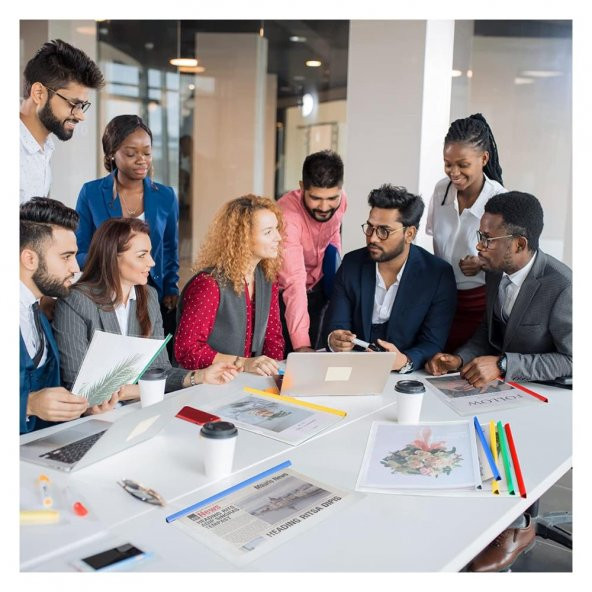 A-4 5Lİ Yandan Sürgülü Sıkıştırmalı Dosya 1 Paket Artlantis A4 5 Renk Sıkıştırmalı Dosya 1 Paket - 7