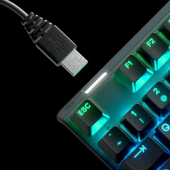 SteelSeries Apex 3 Kablolu IP32 Suya Dayanıklı RGB Aydınlatmalı Gaming Türkçe Klavye - 3