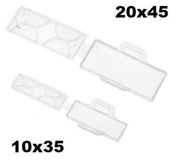 Kablo Bağı Etiket Taşıyıcı 20x45 + Kablo Bağı - 100 Adet