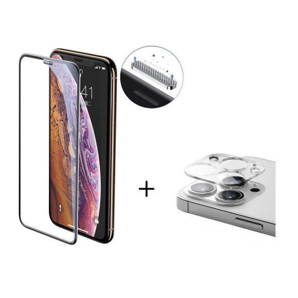Vendas iPhone 12 Pro Rika Serisi Anti-Dust Premium Temperli Cam Ekran Koruyucu + Kamera Lens Koruyucu - 2