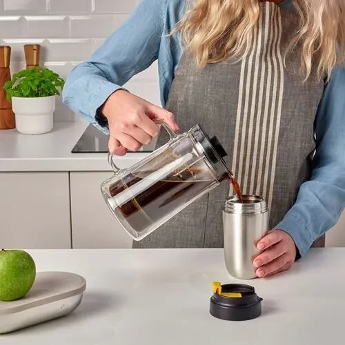 IKEA ENVALDIG Termos Seyahat Kupası 35 Cl Sızdırmaz Kapaklı Paslanmaz Çelik - 3