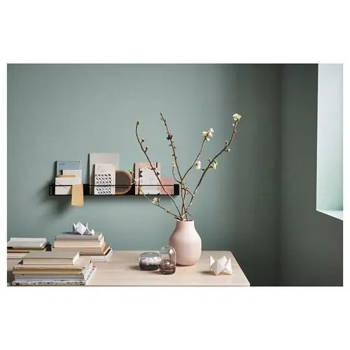 IKEA Gradvıs Pembe  Dekoratif Vazo 21 Cm Porselen - Resim 4