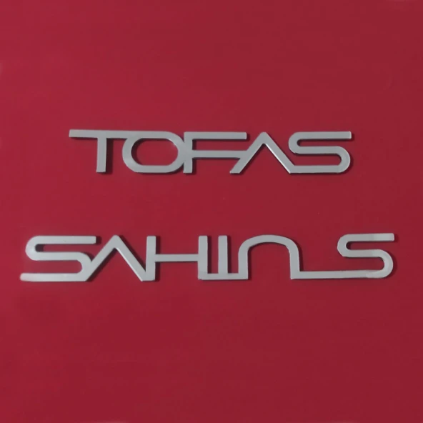 Tofaş Şahin S & Tofaş Bagaj Yazısı Yeni Model