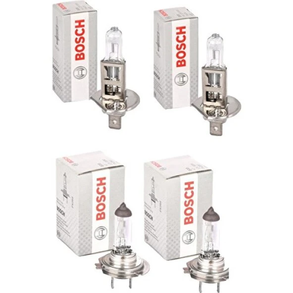 Bosch Skoda Roomster Uzun Kısa Far Ampul Takımı H1-H7 2007-2016