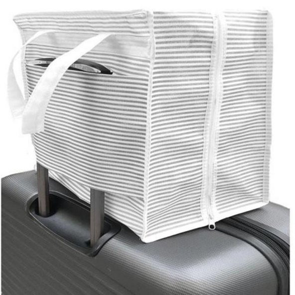 Ayakkabı SAKLAMA ve TAŞIMA Çantası (Çizgili Model) Shoe Tote - 3