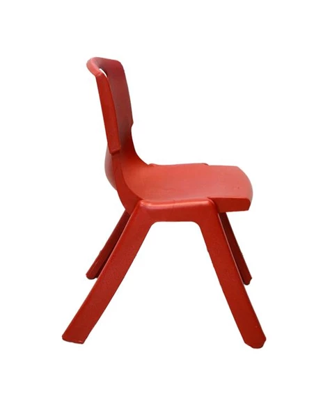 Kırmızı Kırılmaz Çocuk Sandalyesi - Kreş ve Anaokulu Sandalyesi - 3