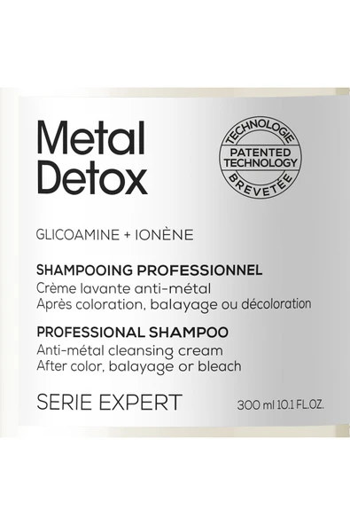 Loreal Professionnel Serie Expert Metal Detox Renkli ve Açıcı ile İşlem Görmüş Saçlar Şampuan 300ml - 2