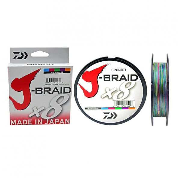 Daiwa JBraid 8B 150 M 0,13 MM Multicolor İp Misina