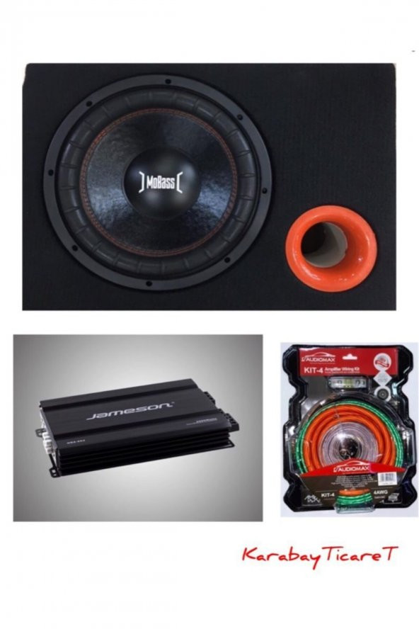 Ekonomik Paket( 1000 Watt Bas - Jameson Usa-664 3000 Watt Anfi Ve Audiomax Kit4)