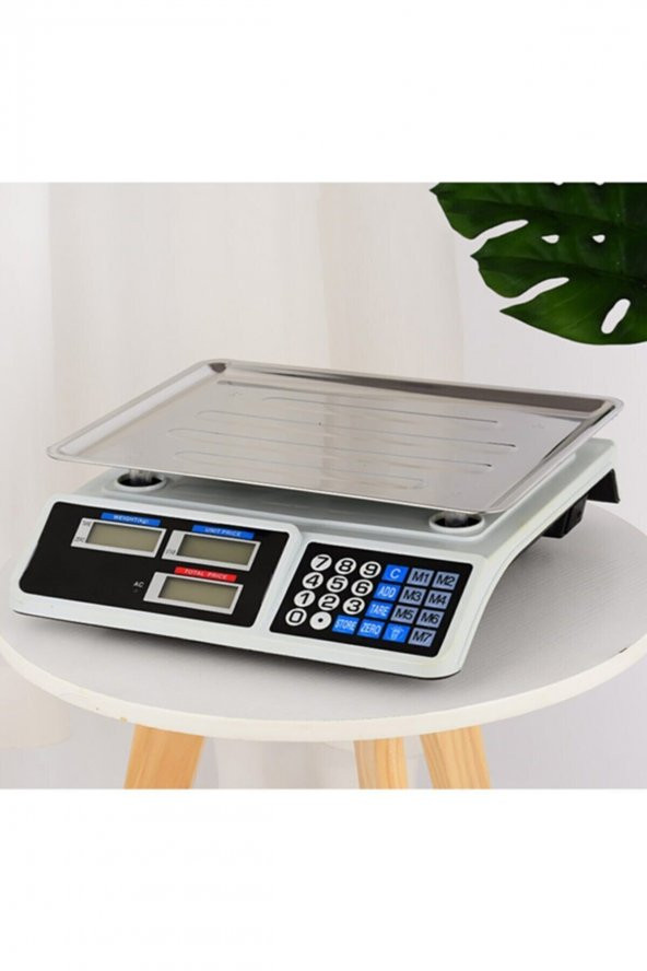 Metal Ölçüm Tartısı Elektronik Terazi Bakkal Manav Market Ve Pazarcı Tartısı 40kg - 3