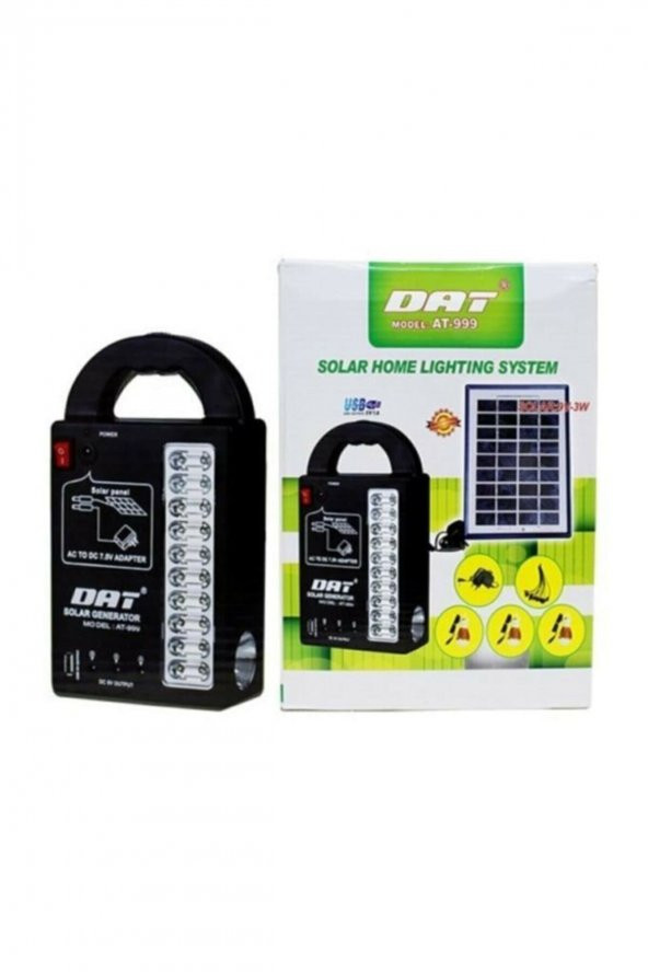 Dat At-999 Güneş Enerjili Solar Aydınlatma Sistemi - 5