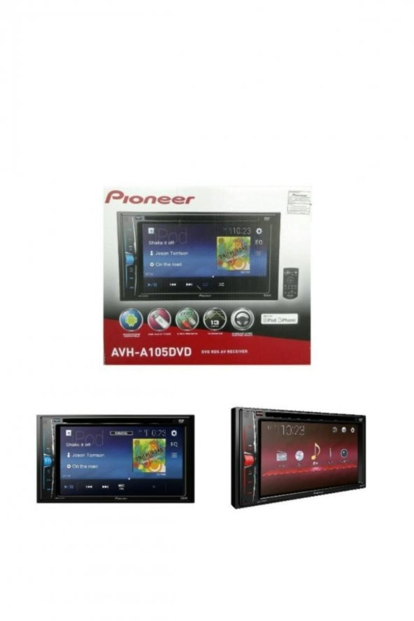 Avh-a105dvd 6.2 Inch Double Teyp Cd Çalar Usb Karaoke Rds 4x50w 3 Amfi Çıkışlı - 5