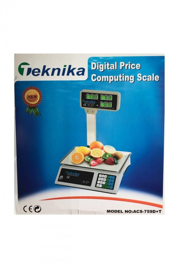 Kollu Şarjlı Terazi 40 Kg Market Manav Bakkal Terazisi - 2