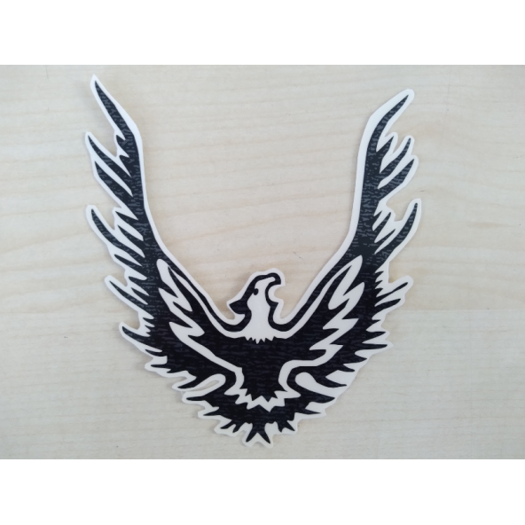 KARTAL STİCKER SİYAH 10,5x9,5cm EAGLE STİCKER, KARTAL ETİKETİ, KARTAL ÇIKARTMASI