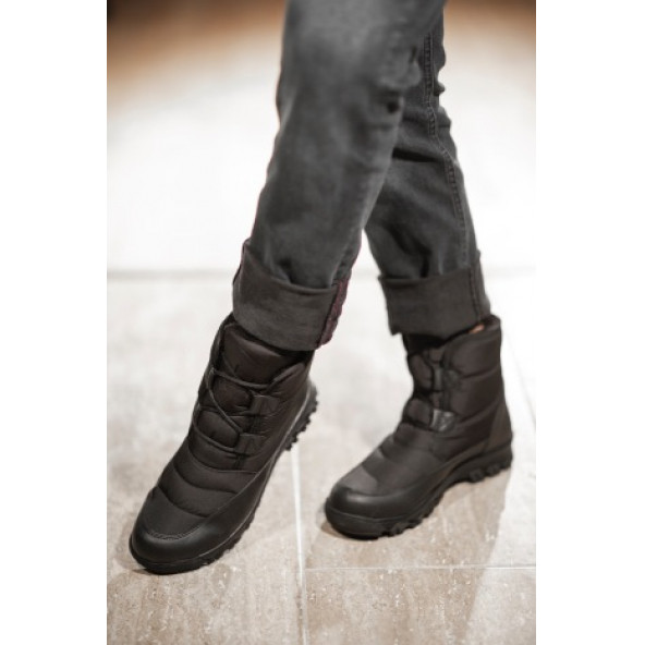 ERKEK KHIONES SİYAH BAĞCIKLI KAR BOTU