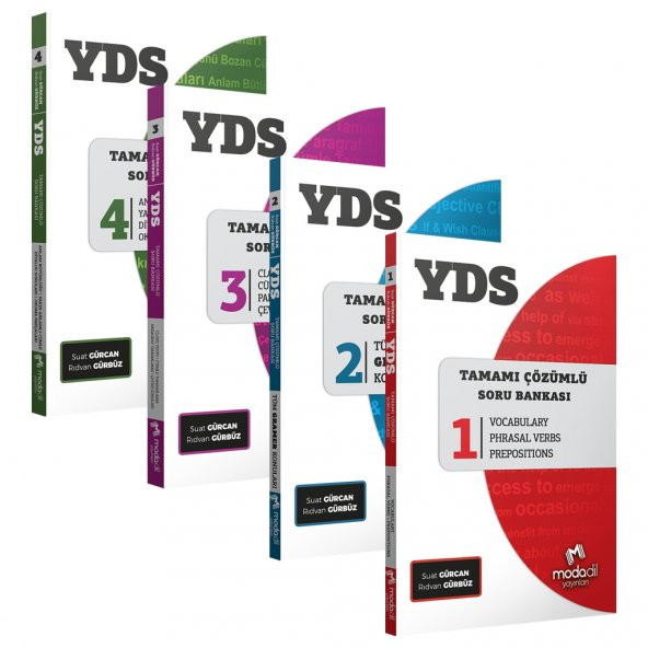 YDS Tamamı Çözümlü Modüler Soru Bankası Set Moda Dil Yayınları