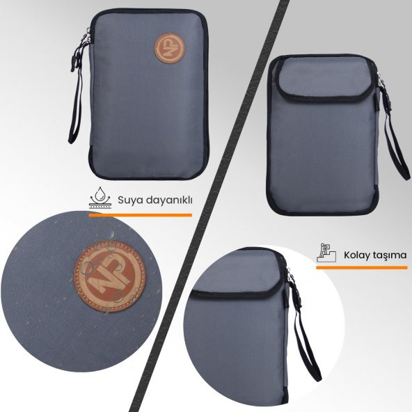 Npo Array Kablo, Makyaj ve Aksesuar Organizer Çantası-Gri - 2