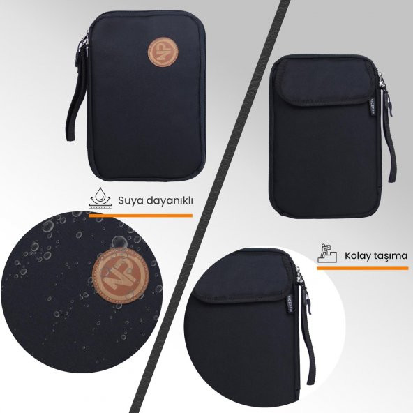 Npo Array Kablo, Makyaj ve Aksesuar Organizer Çantası-Siyah - 2