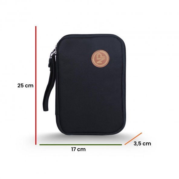 Npo Array Kablo, Makyaj ve Aksesuar Organizer Çantası-Siyah - 5