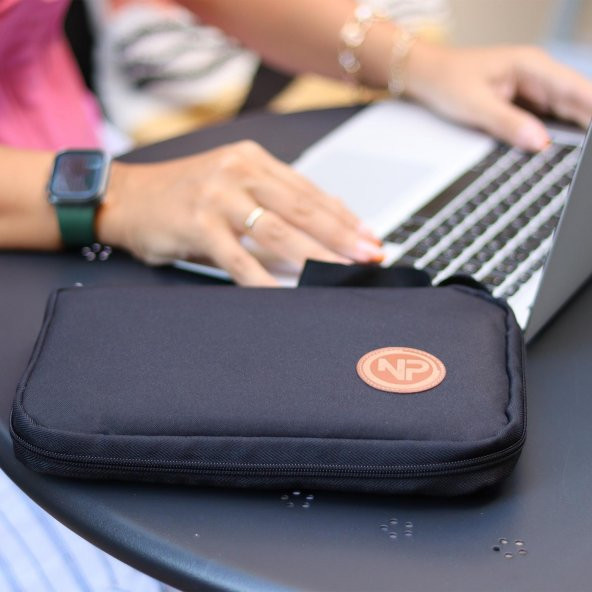 Npo Array Kablo, Makyaj ve Aksesuar Organizer Çantası-Siyah - 8