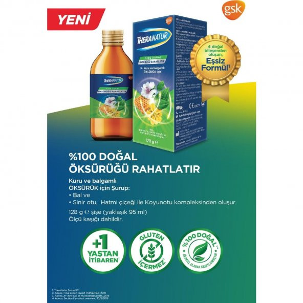 Theranatur Bitkisel Şurup 128 gr 8681291003295 - 3