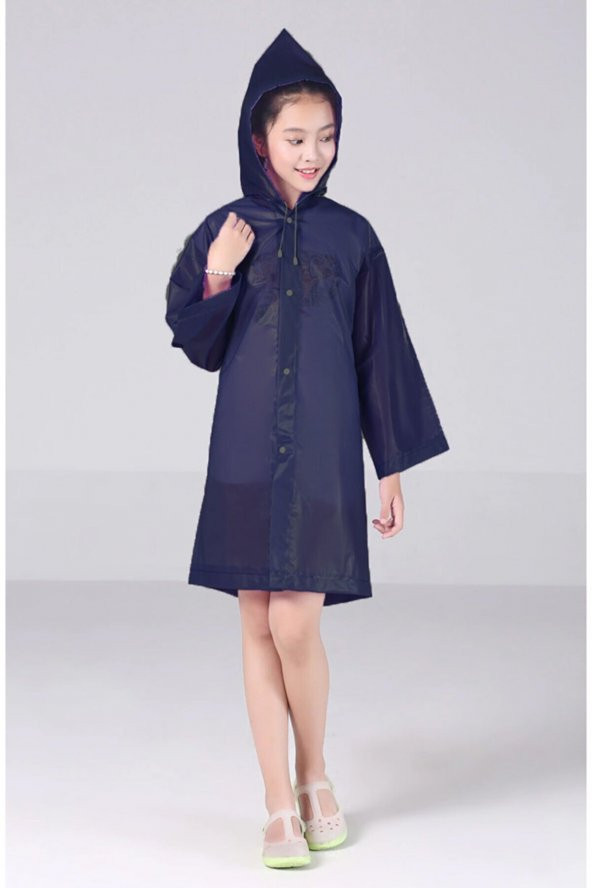 Eva Bordo Pratik Trend Çocuk Yağmurluğu Unisex 8- 12 Yaş - 4