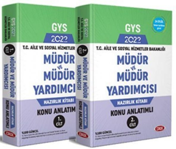 T.C. Aile ve Sosyal Hizmet Bakanlığı GYS Müdür ve Müdür Yardımcısı Konu Anlatımlı 1-2 Data