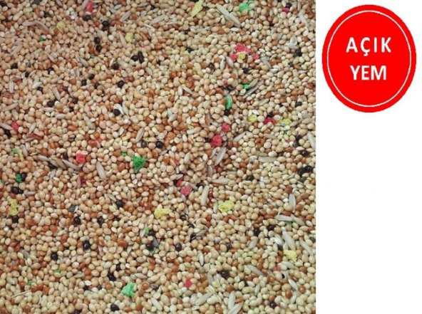 Ares Karışık Renkli Muhabbet Kuş Yemi 1 Kg AÇIK - 2