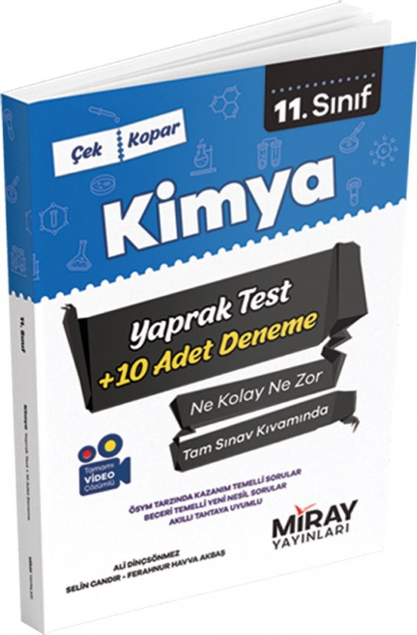 Miray 11. Sınıf Kimya Yaprak Testler 2023
