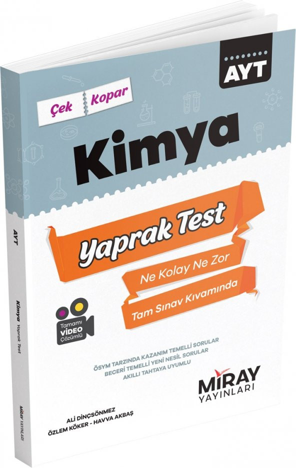 Miray Ayt Kimya Yaprak Testler 2023