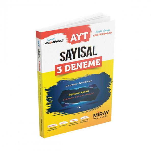 Miray Ayt Sayısal 3 Deneme Matematik-Fen Bilimleri 2023