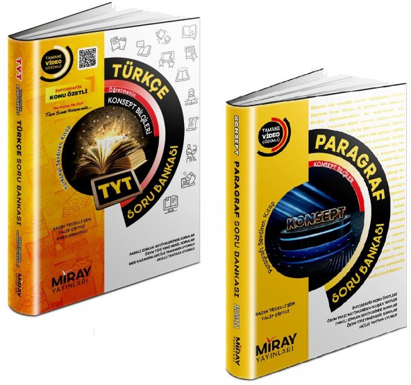 Miray Tyt Paragraf + Türkçe Soru Bankası Seti 2 Kitap 2023