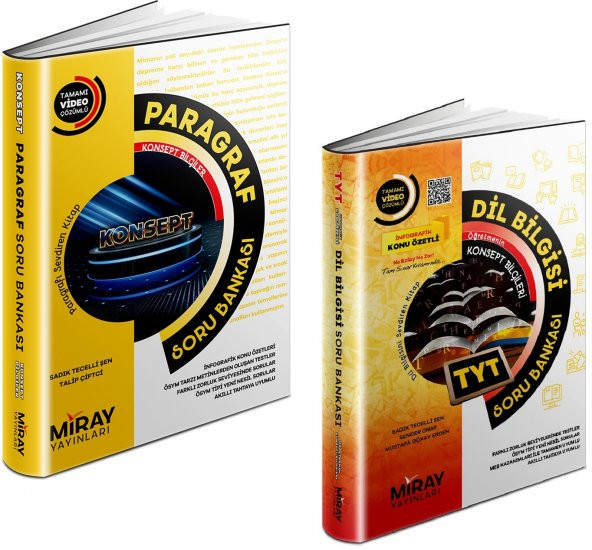 Miray Tyt Paragraf + Dil Bilgisi Soru Bankası Seti 2 Kitap 2023