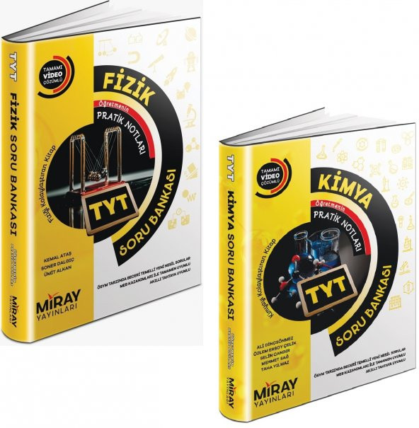 Miray Tyt Fizik + Kimya Soru Bankası Seti 2 Kitap 2023