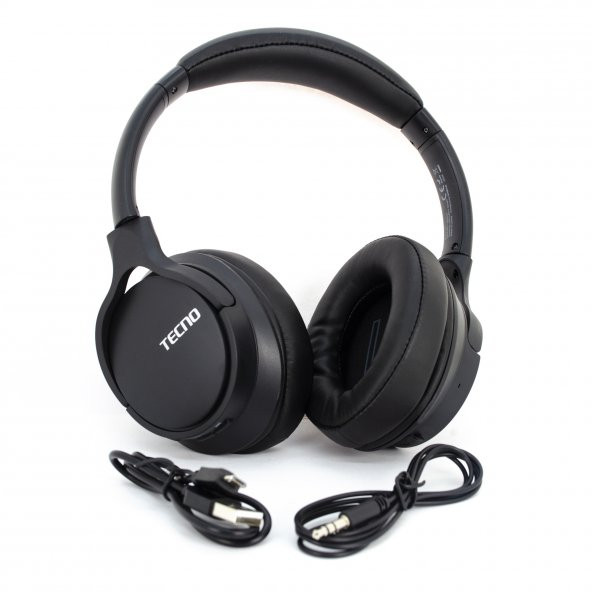 Tecno Nightingale-N1 Kablosuz Wireless Extra Bass Kulaklık Siyah - 5