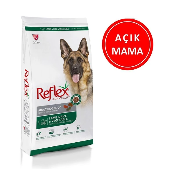 Reflex Beyaz Kuzu Etli Ve Sebzeli Yetişkin Köpek Maması 1 Kg AÇIK ürün görseli 1