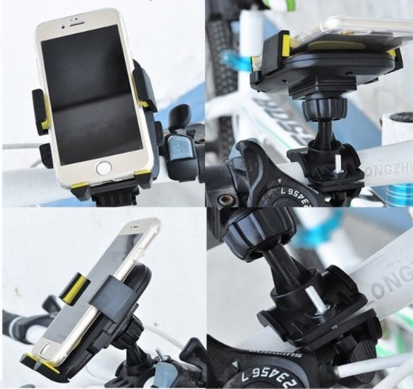 Bisiklet Telefon Tutucu Standlı Tuşlu Motosiklet Telefon Tutucu Motor Telefon Tutacagı - 4