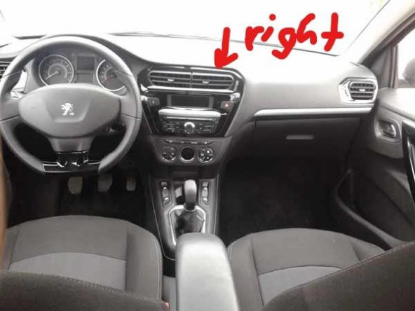 Peuget 301 ve Citroen C-elysee Havalandırma Izgarası Orta  Sağ - 2