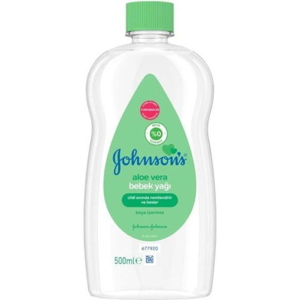 Johnsons Baby Johnson's Baby Yağ Aloe Vera 500 ml - Resim 2