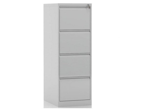Dört Çekmeceli Metal Kartoteks Askılı Dosya Dolabı Gri - 2