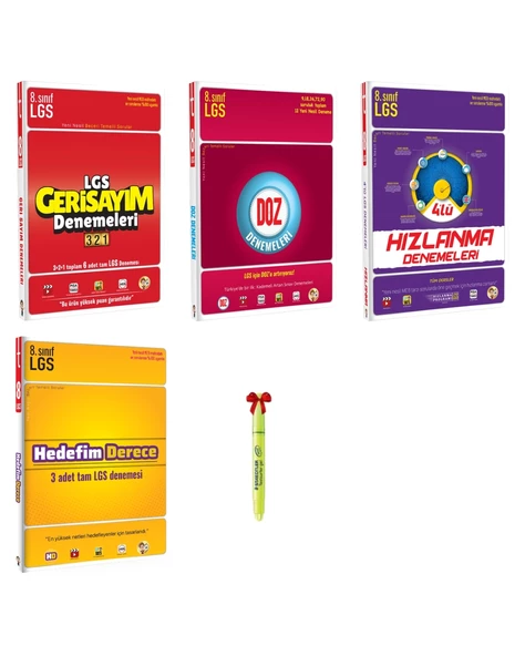 LGS 8.Sınıf Gri Sayım DOZ HIZLANMA Hedefim Derece Denemeleri