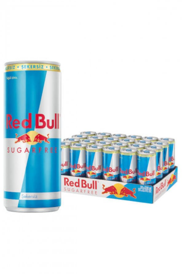 Red Bull Şekersiz Enerji İçeceği 250 ml 24 Adet