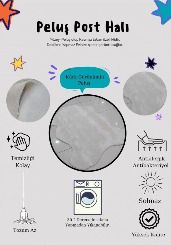 POST HALI PELUŞ KÜRK HALI - 3