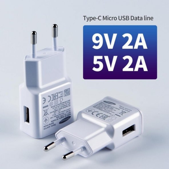 Day Samsung Galaxy S8 Orijinal EP-TA20EBE 15W 2A Hızlı Şarj Cihazı ve Type-C Kablo - 2