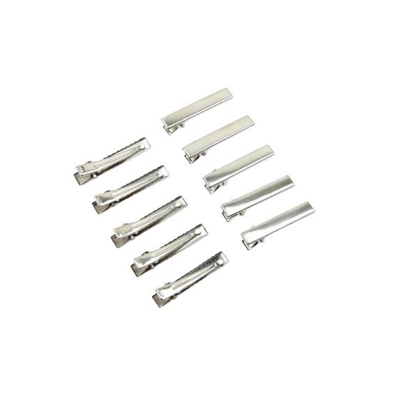 12 Adet 4 cm Pens Toka Maşa Toka Toka Klipsi Timsah Toka Boş Toka Metal Toka - 3