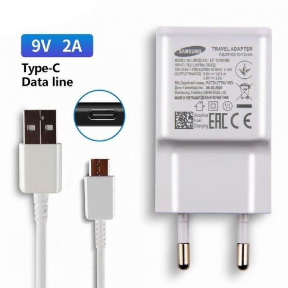 Day Samsung Galaxy Note 20 Ultra Orijinal EP-TA20EBE 15W 2A Hızlı Şarj Cihazı ve Type-C Kablo - 2