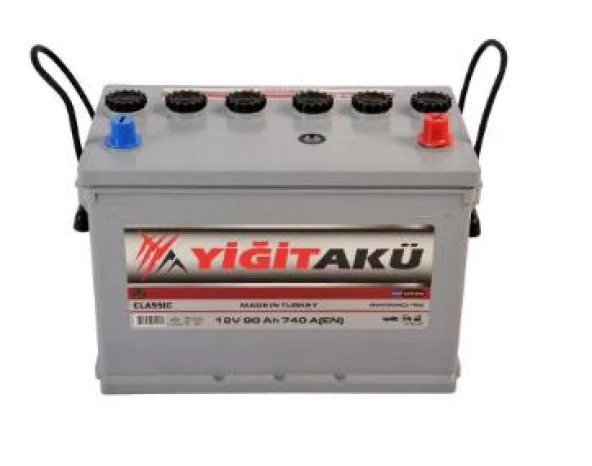 YİĞİT YİĞİT AKÜ 12V 90AH Hibrid H3 DÜZ MF 740 CCA 324*175*227 Tüm kenarları tırnaklı